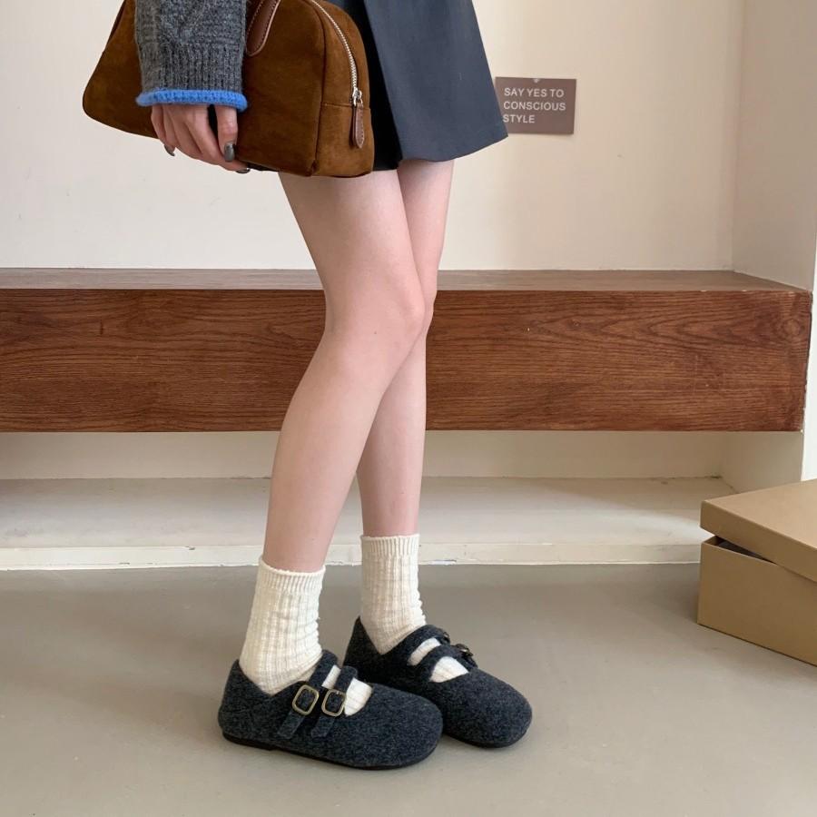 Fashion retro inner height increase flat shoes children's shoes versatile outer wear 2025 autumn new non-slip Mary Jane shoes children