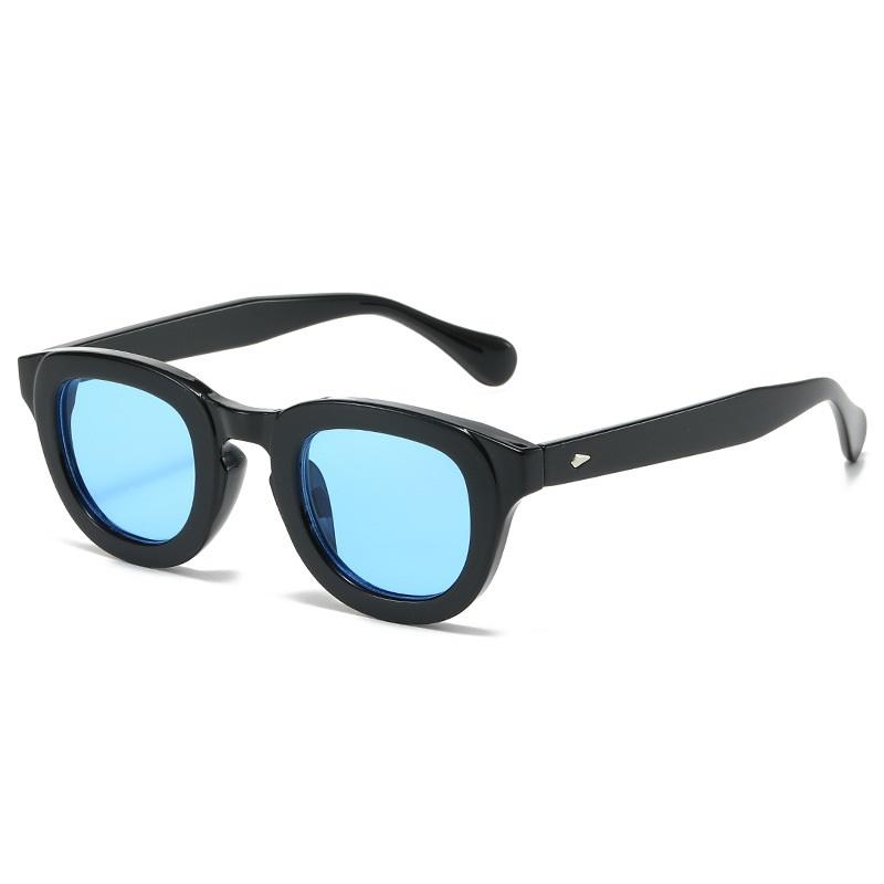 New Oval Sunglasses Women Rivets Brand Shades Uv400 Vintage Round Men Fashion Luxury Gray Sun Glasses Leopard Oculus