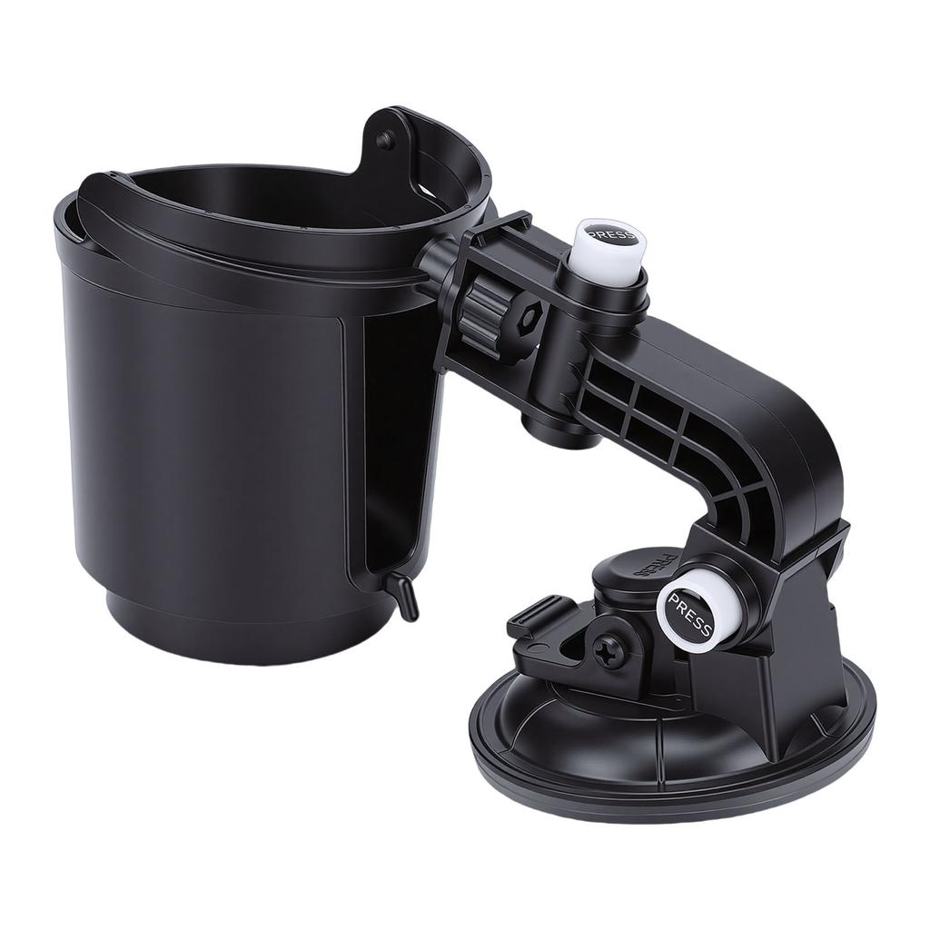 Recessed Folding Cup Drink Holder Adjustable Automotive Drink Holder with Suction Cup