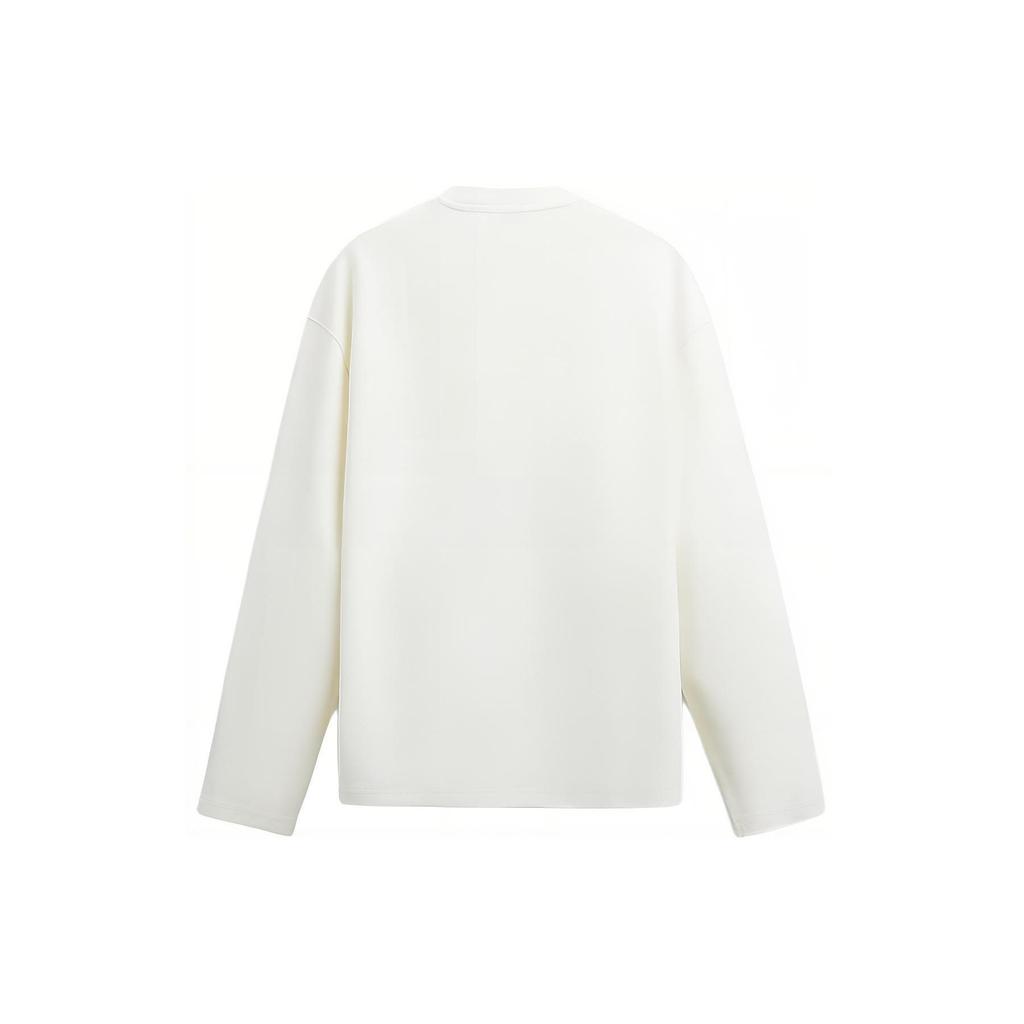 Zara Loose Fit Color Block Printed Sweatshirt Men tops Faded-White 4442355-251