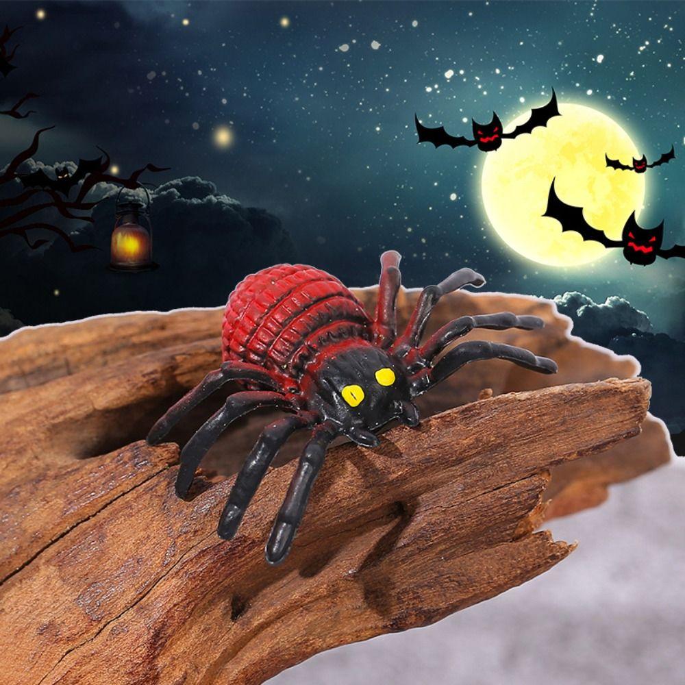 Resin Craft Halloween Spider Bat Figurines Miniatures Pumpkin Ornaments  Garden Outdoor Decor