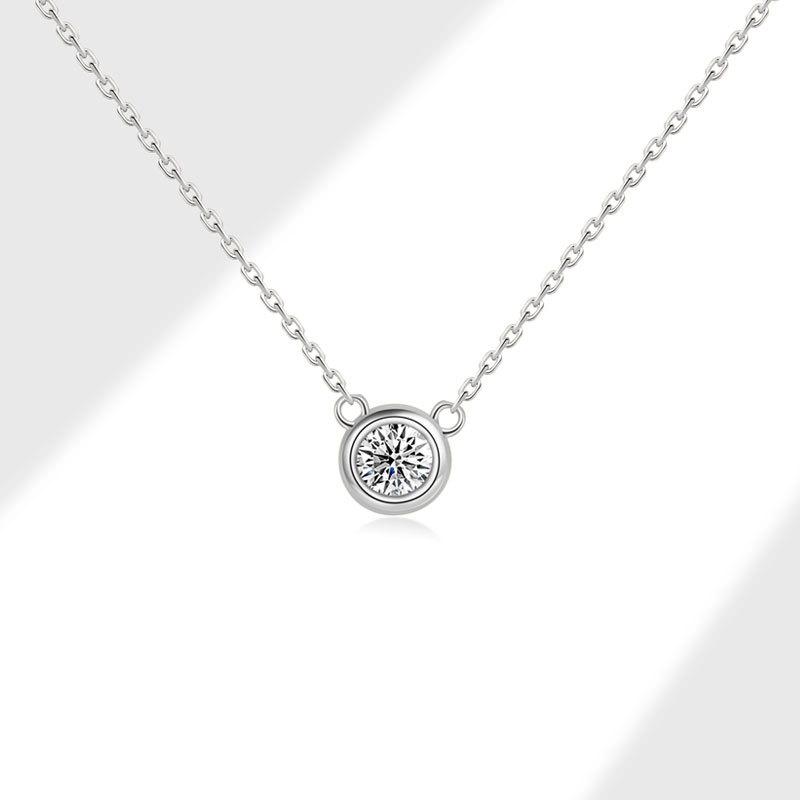 Vodotěsný přívěsek na krk z mincovního stříbra S925 pozlacený 18karátovým zlatem pro ženy