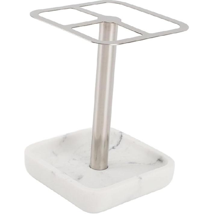 Mumusuki Stainless Steel Toothbrush Holder, Space Saving Toothpaste Organizer with Multifunctional Storage for Bathroom (Gold)