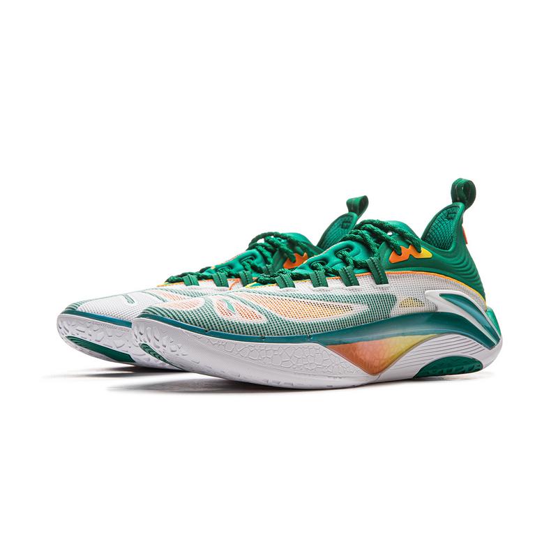 

Новые кроссовки LiNing BadFive Hunter 1s с низким верхом, противоскользящие, износостойкие, мужские, темно-павлиний зеленый, ABFV011-1 45