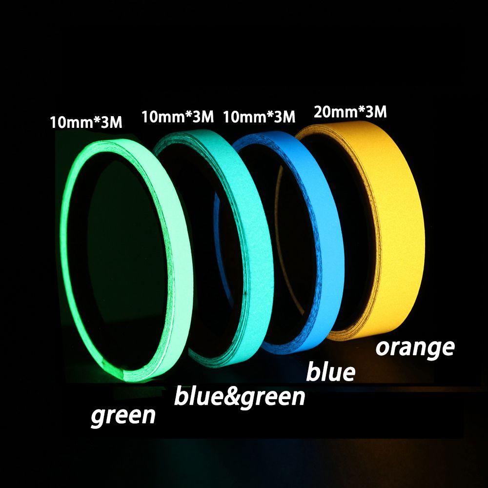 Home Stage Decorations Car Reflective Stripe Green Fluorescent Night Safety Strip Luminous Tape