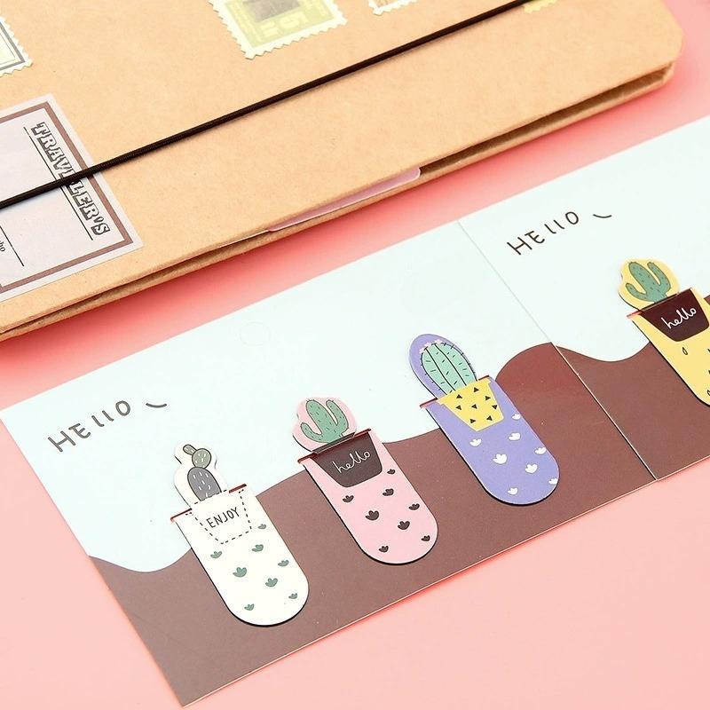3 Pieces Per Set Cactus Bookmark Office Stationery Page Tags Bookmark Reading Auxiliary Bookmarks Student Stationery Supplies