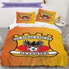 Go Ahead Eagles Muster Bettwäsche Steppset Bettbezug Kissenbezug Heimdekoration Geburtstagsgeschenk (1 * Bettbezug + 2 * Kissenbezug ohne Füllung)
