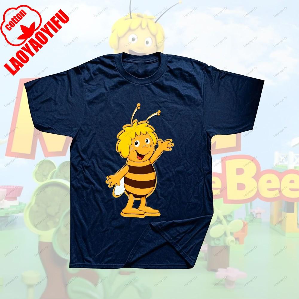 Maya The Bee Movie Cartoon Character T-shirts Cartoons T Shirt Breathable Camisetas Harajuku Creative Cool Trending T Shirt
