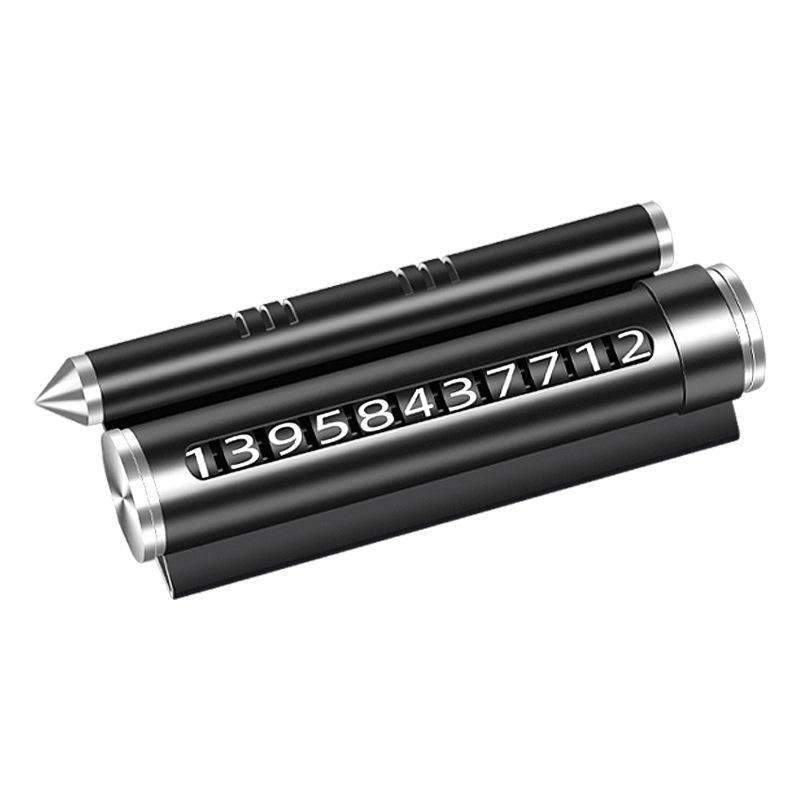 Multifunctional aromatherapy temporary parking number plate moving car phone creative four-in-one cell phone holder car safety h