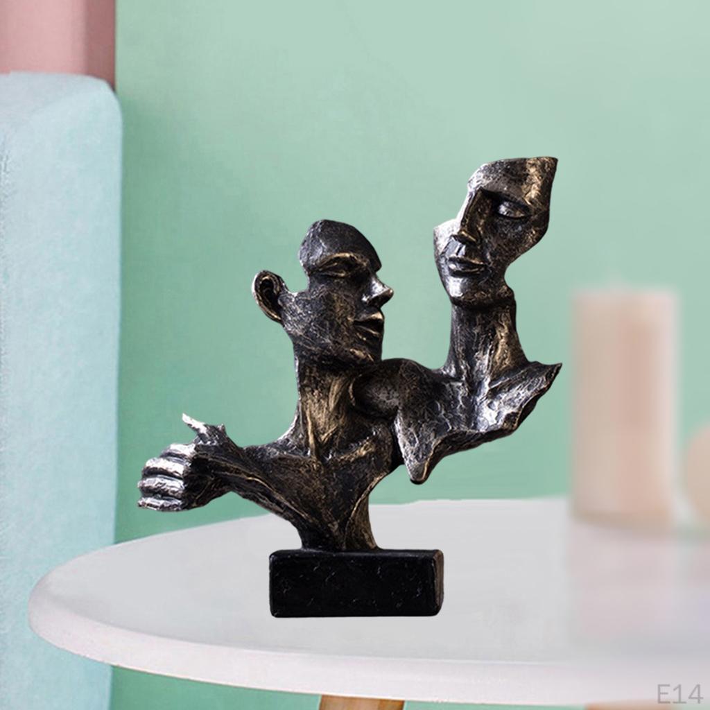 Abstract Figurines Statue Living Room Desktop Tabletop Curved Decor Ornament Art Crafts