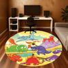 1pc dinosaur volcano Round Chair mat Area Rug - Non-Slip, Floor Mat for Office, Bedroom, and Indoor Decor c1125375
