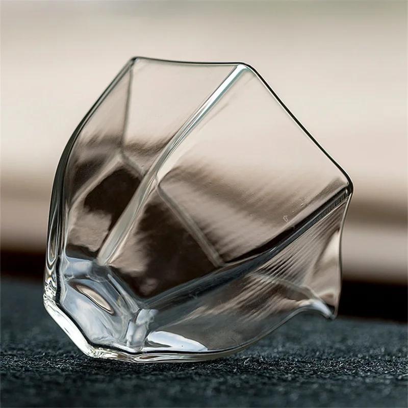 Japanese style 150ML Hexagonal Heat Resistant Glass Tea Pitcher Fair Cup Chahai Tea Cup Kungfu Tea Set Accessories Teaware