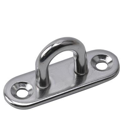 M5 M6 M8 Stainless Steel 304 Pad Eye Plate Hook Fixed Deck Door Buckle Heavy Duty Ceiling Mount Hanger for Yachts Boats