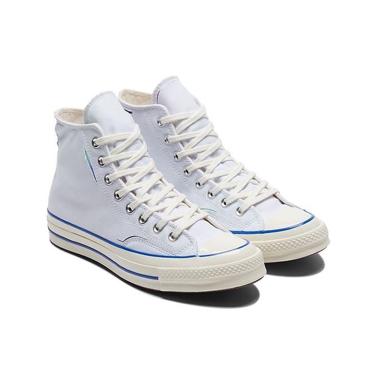 Converse 1970S Chuck Taylor All Star Chuck 70 Tearable Upper Durable High Top Canvas Shoes Unisex Sneakers Purple White Blue A02313C