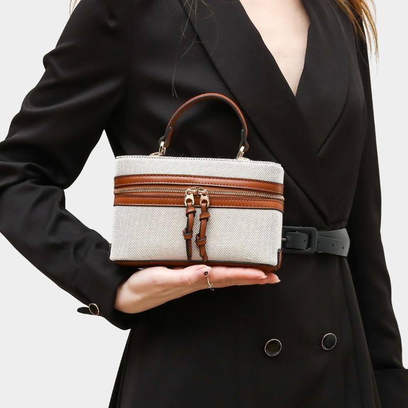 Women's bag spring new single shoulder oblique span popular portable hard fashion small square bag