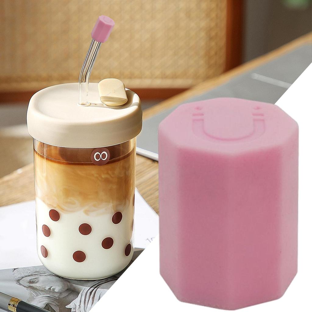 Straw Covers Cap For Tumblers Magnetic Straw Caps 2 Piece Bottle Replacement Accessories Cup Lid For Outdoor Activities Beach