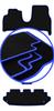 CARLUX-BLUE Car Mats For: Fiat Ulysse II 7 Seats (2002-2010)