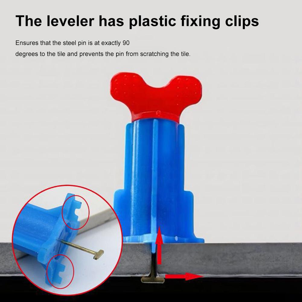 20/40 Pcs Tile Leveling System Reusable Floor Leveler Self Leveling Compound Fixing Flat Ceramic Wall Construction Tool