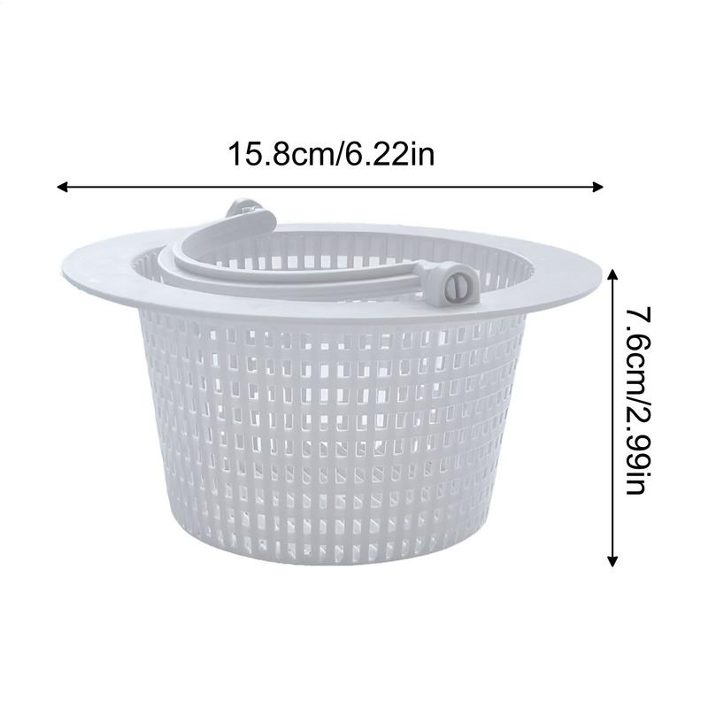 Pool Strainer Basket In-Ground Pool Skimmer Basket 2x Replacement Drain Filter Cleaning Tools For Lawn Garden Spa Debris Removal