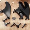 3 Pcs Durable Surfing Fins and Screws Set TPU Soft Tops Surfs Fins Replacement Soft Surfboard Fins Tail Thrusters Fins
