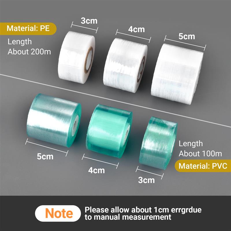 Self-Adhesive PE Grafting Tape Film Stretchable Garden Tree Plants Seedlings Vine Tomato Grafting Accessories