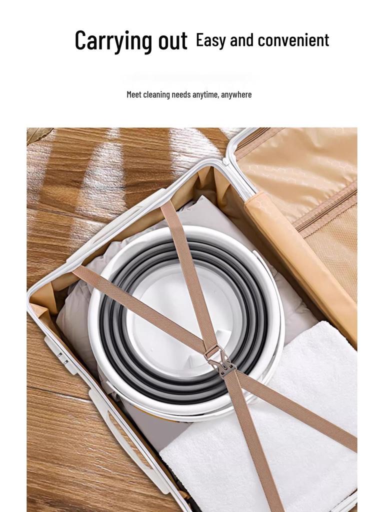 TikTok Trend: Portable Foldable Bucket for Travel & Outdoor Use