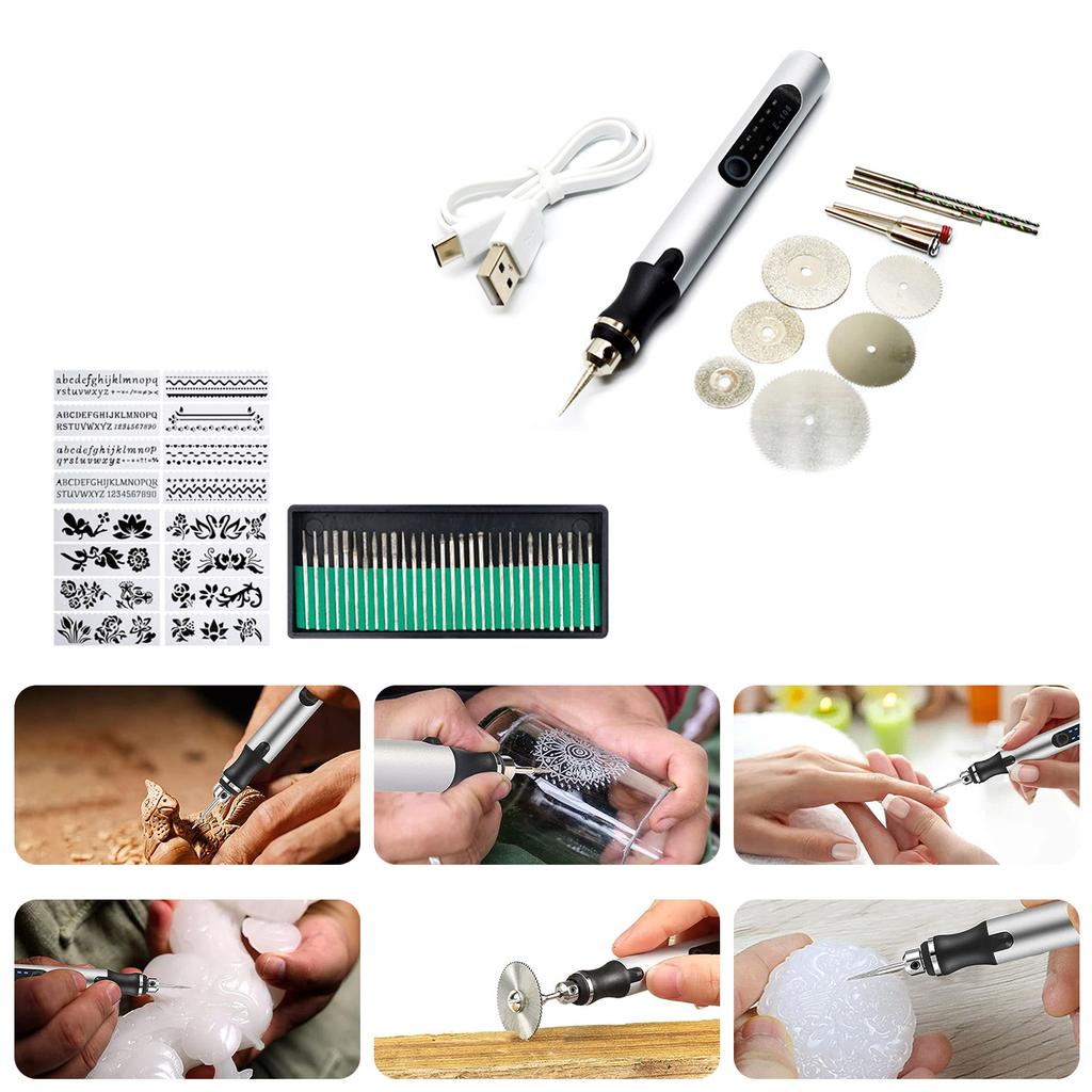 Wireless USB Rechargeable Engraving Tool Electric Engraver Engraving Tool Portable Engraver Engraving Pen