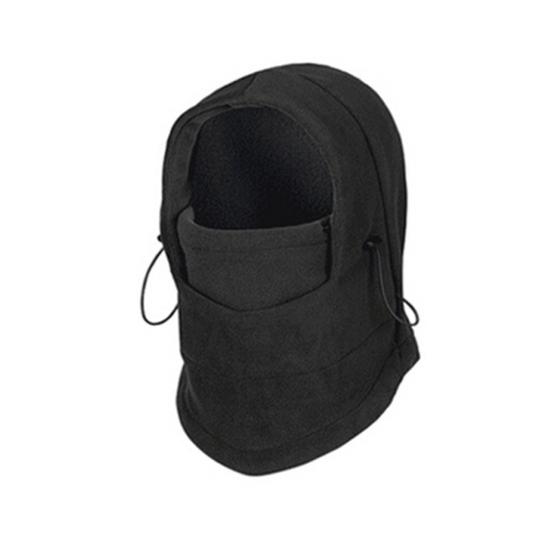 

Утолщенный головной убор, термоветрозащитный, регулируемый дышащий флисовый зимний теплый чехол для шеи, велосипедный чехол, товары для улицы чёрный