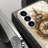 Electroplated Gold New Phone Case for Samsung Galaxy S26 Ultra S25 Plus S24 S23 S22 Fe Tempered Glass Artistic Texture Patterns