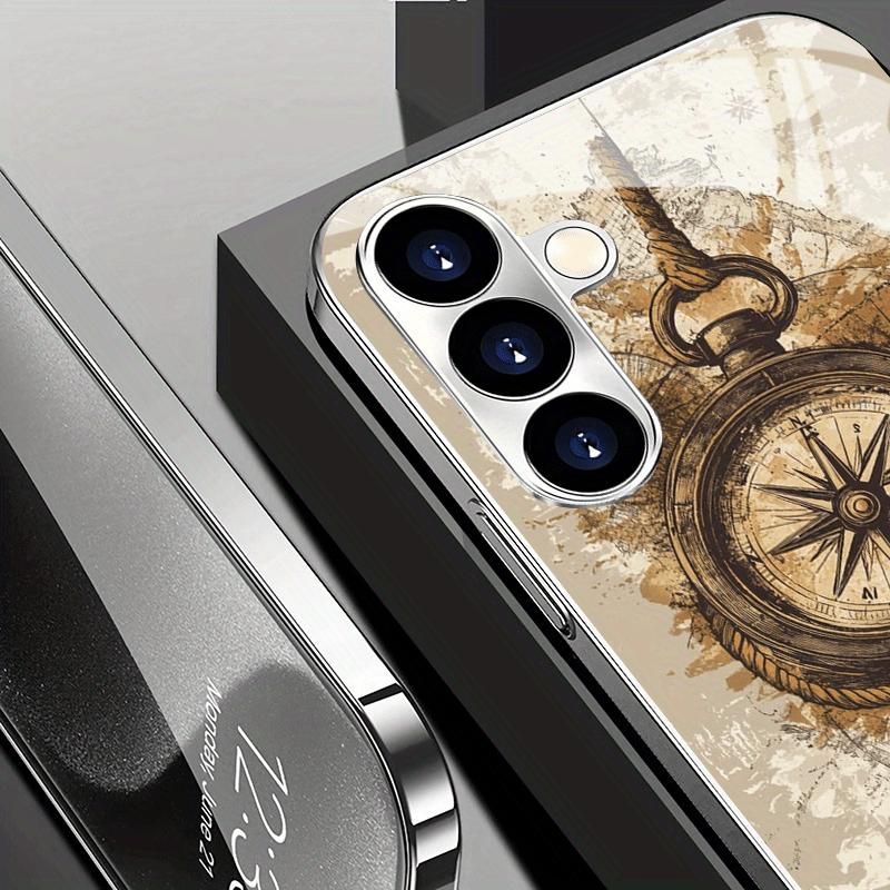 Electroplated Gold New Phone Case for Samsung Galaxy S26 Ultra S25 Plus S24 S23 S22 Fe Tempered Glass Artistic Texture Patterns