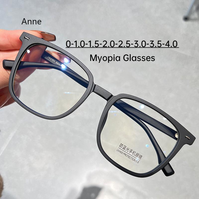Anti Blue Light Clear Myopia Glasses Women's Anti Radiation Filter Glasses for Women/Men Prescription Eyeglasses