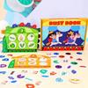 1-10 Quantity Word Cognition Digital Cognitive Quiet Book DIY Kids Busy Book Toy  Birthday Gift