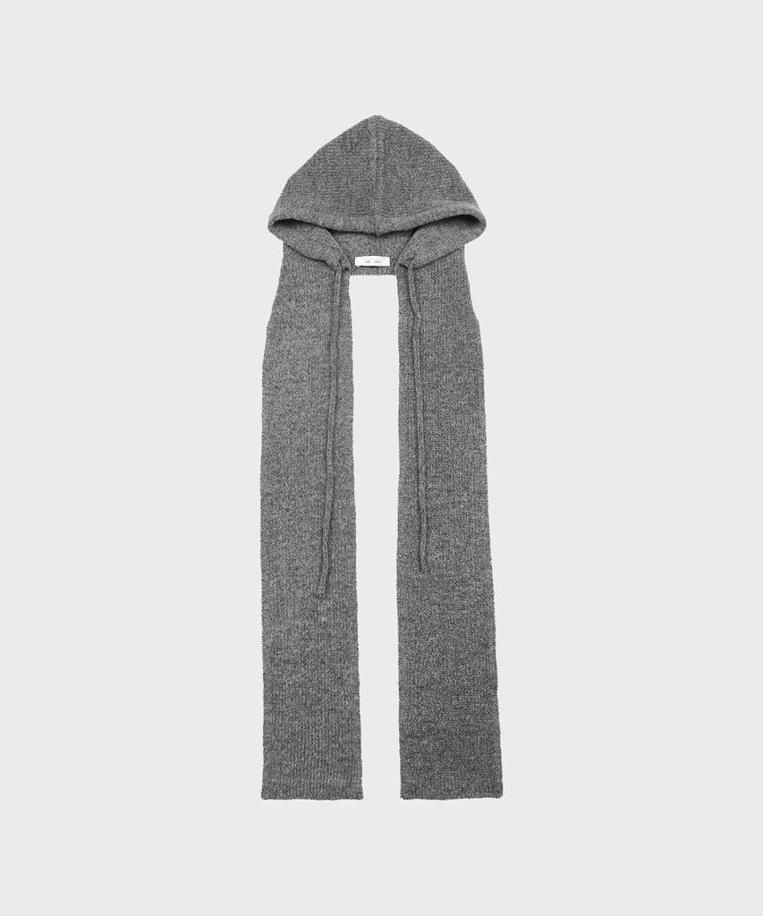 Alkialka Knit Hoodie Muffler (Gray)