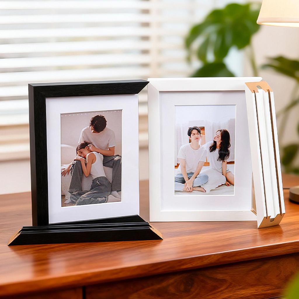 Magnetic Quick Release Photo Frame 7-Inch Picture Storage Collage Photo Frame With Opening Wooden Photo Storage Display Frame