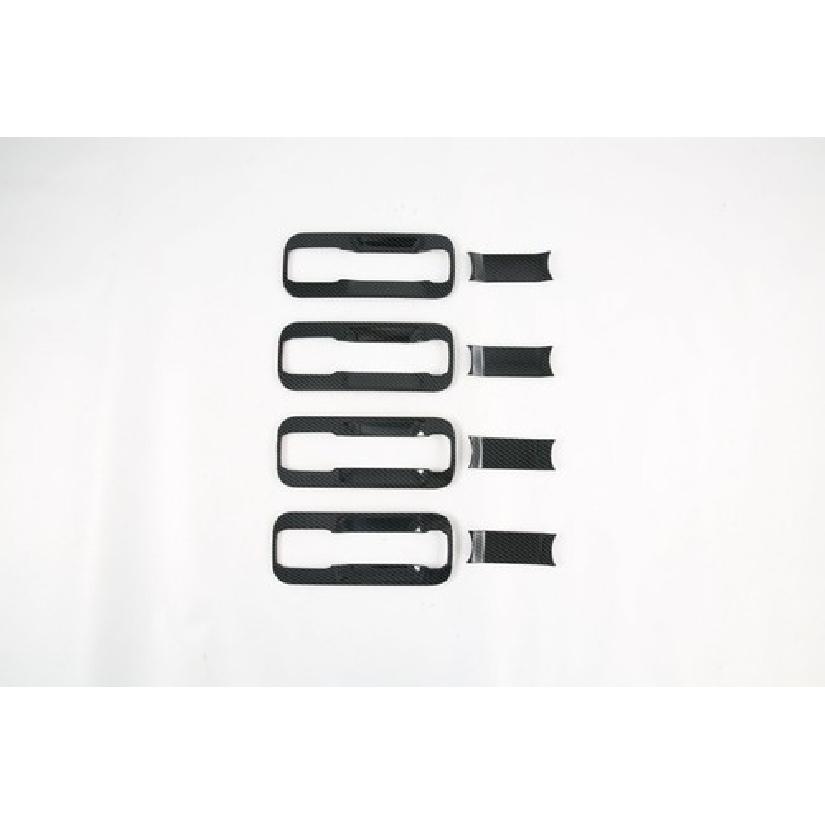 Carbon Fiber Door Handle Bowl Cover Trim For Ford F150 2015- SET 12PCS ABS