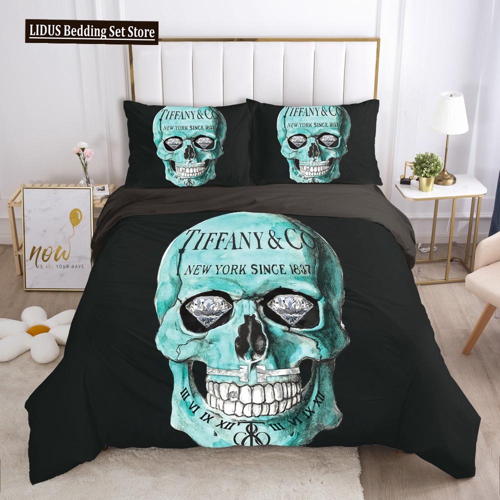 Set Copripiumino Teschio Urlo Horror 3D Misura Queen Set Biancheria da Letto Teschio di Zucchero Singolo Twin Full King Copripiumino Decorazione Camera da Letto