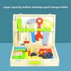 Wooden Toolbox Repair Disassembly Assembly Building Blocks Children Toys Puzzle