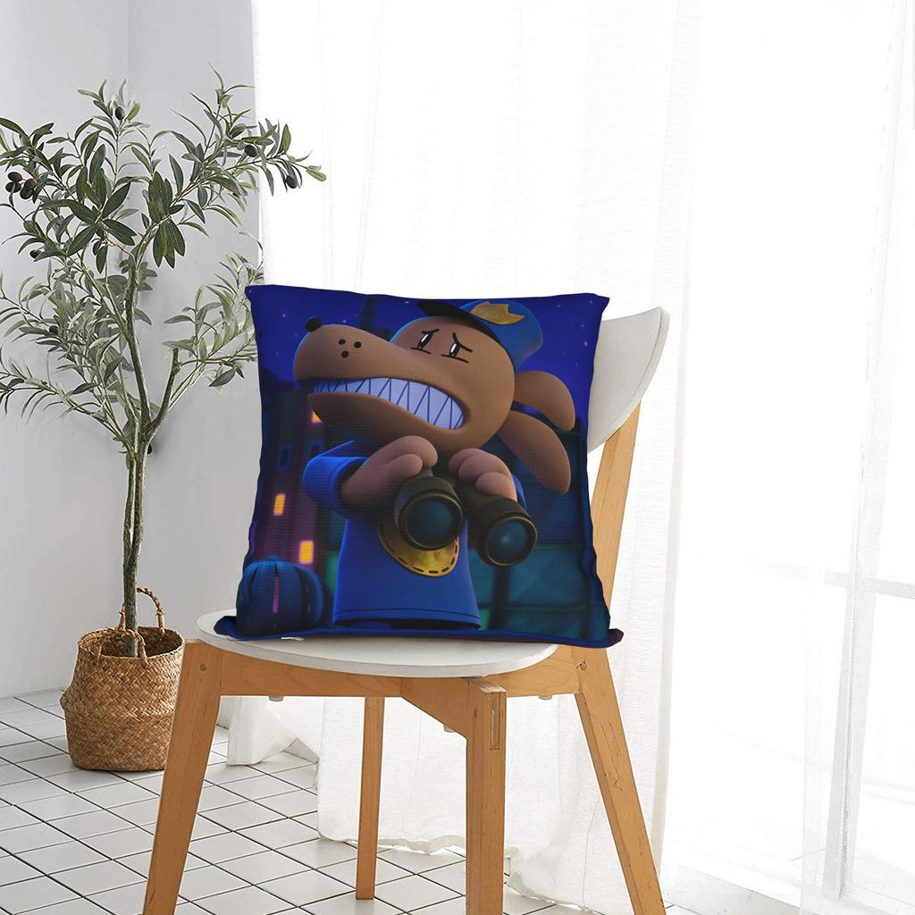 Comic Cartoon D-Dogmans Pillow Cover  Comfy Cushion Cover Vintage Pillow Case For Living Room Chair