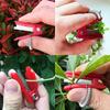 4PCS Lightweight Finger Gardening Shears Picking Mini Cutter Multifunctional Thumb Knife for Plant Leaf Trimming, Fruit Picking