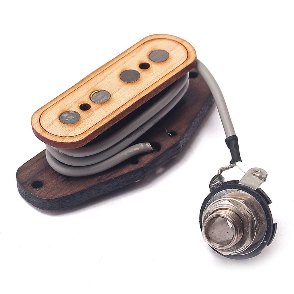 4-pole Guitar Pickup for Electric Cigar Box Maple and Rosewood 4 String Guitar Pickups -Electric for Delta