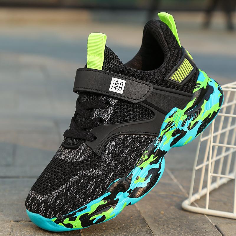 Classmates Boys Sneakers Spring and Autumn Summer Children's Shoes Boys Running Shoes Mesh Breathable Middle and Older Children