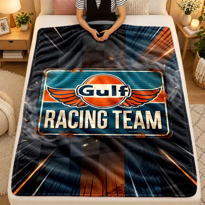 Flanell-Decke Gulf Warm Weiche Überwurfdecke für den Innenbereich Sofa Bett Wohnzimmer