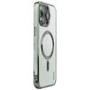 For iPhone 16 Pro Magnetic Case Glitter TPU Phone Back Cover with Lens Film