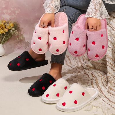 Love People Autumn and Winter Indoor and Outdoor Thick Bottom Warm Plush Bag Head Cotton Slippers Foam