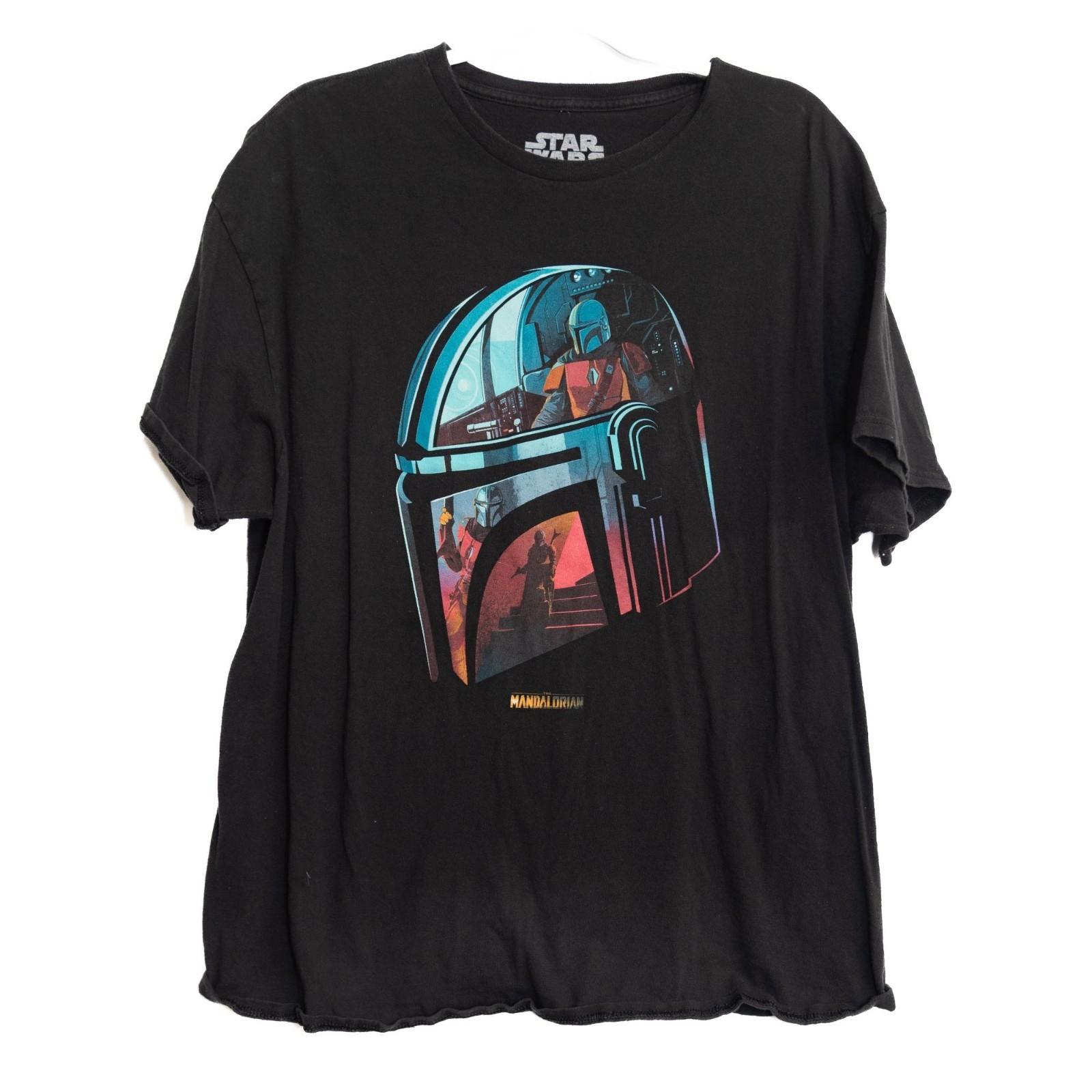 Star Wars Size XL The Mandalorian Black Graphic T-Shirt XXXL
