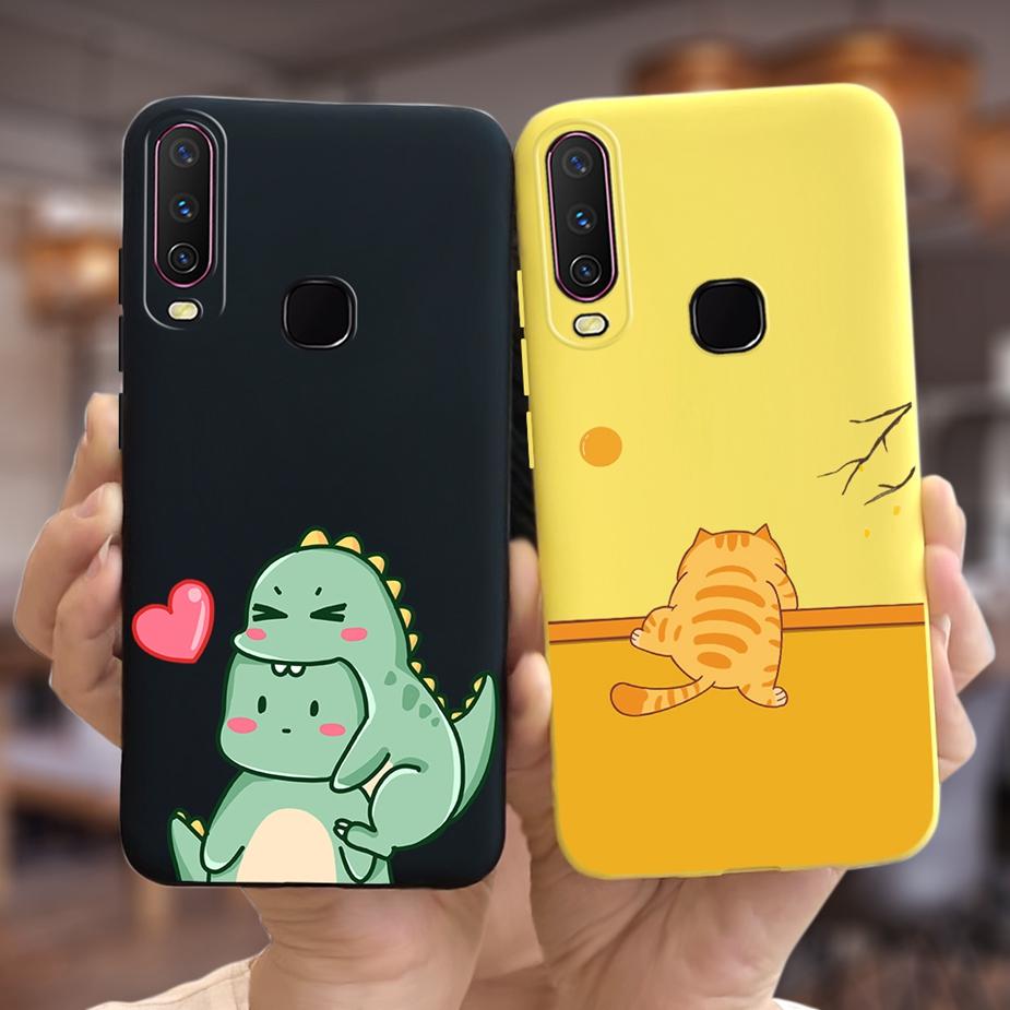 For Vivo Y12 Case Vivo Y15 Y17 1902 1904 Cute Fashion Cartoon Cover Soft Silicone Phone Case For Vivo Y15 Y 12 17 VivoY12 Fundas