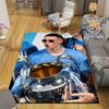 Phil Foden Flannel Printed Carpet, Home Sofa Decoration for Living Room & Bedroom, Non‑Slip Play Flannel Floor Mat for Game Room