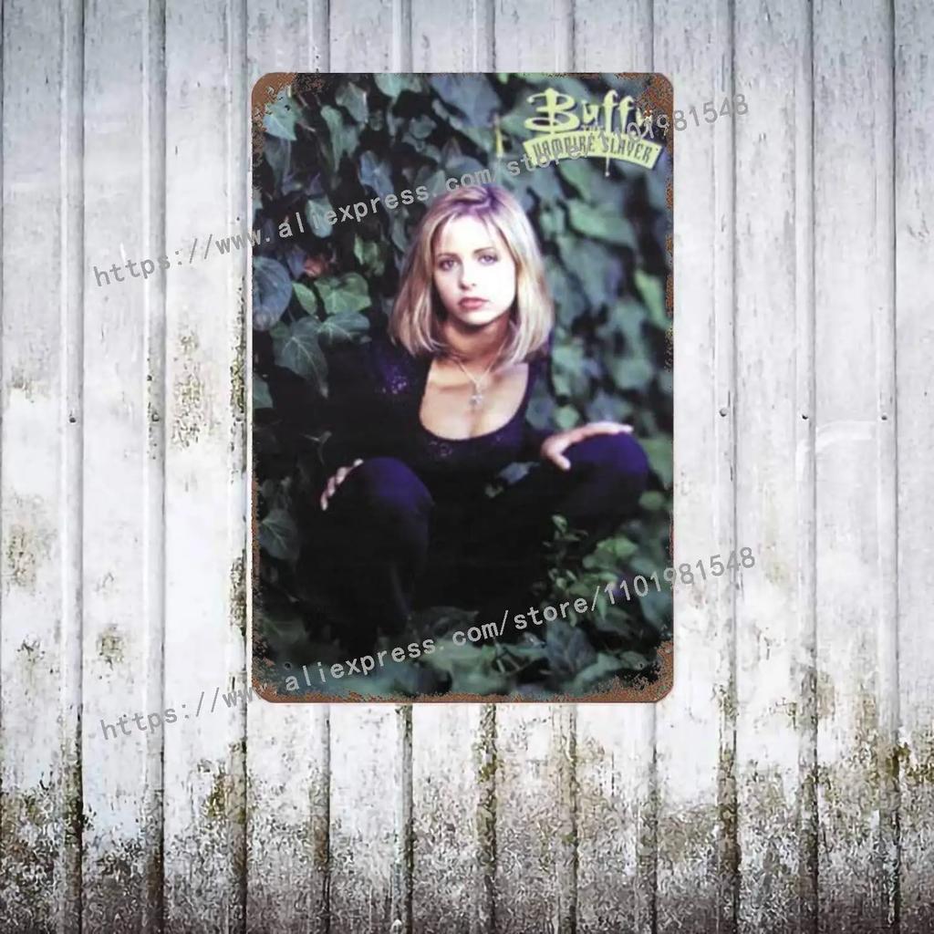 The Vampire Diaries Poster Decorativo in Metallo Segno di Latta Vintage Segno Metallico Placca Decorativa per Pub Bar Man Cave Club Decorazione Murale