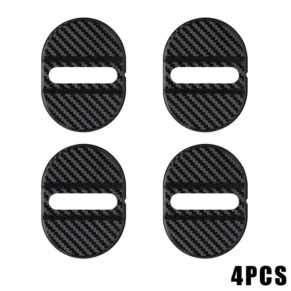 4pcs Car Lock Scratch-resistant Protective Cover Sticker Car Door Closing Shock Absorbing Pad Car Door Lock Anti-Collision Cover