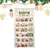 24 Pockets Christmas Ornaments Calendar Fabric Christmas Advent Candy Bag Cloth Bag Countdown Wall Calendar Kids Gifts